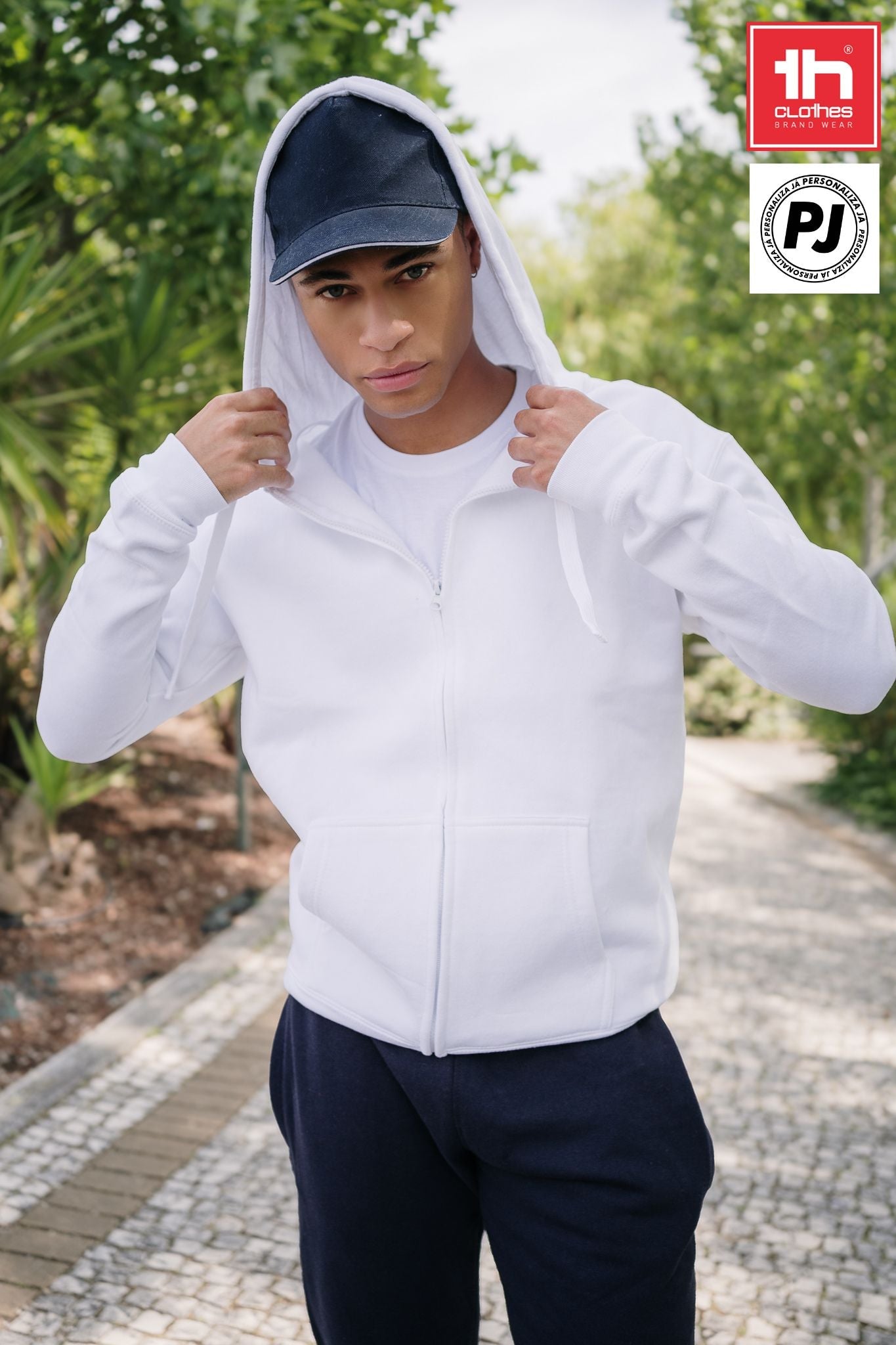 Sweatshirt Com Capuz E Fecho Amsterdam