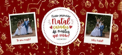🎄 Caneca “Nosso Primeiro Natal Casados” – Edição Especial Personalizada 💑