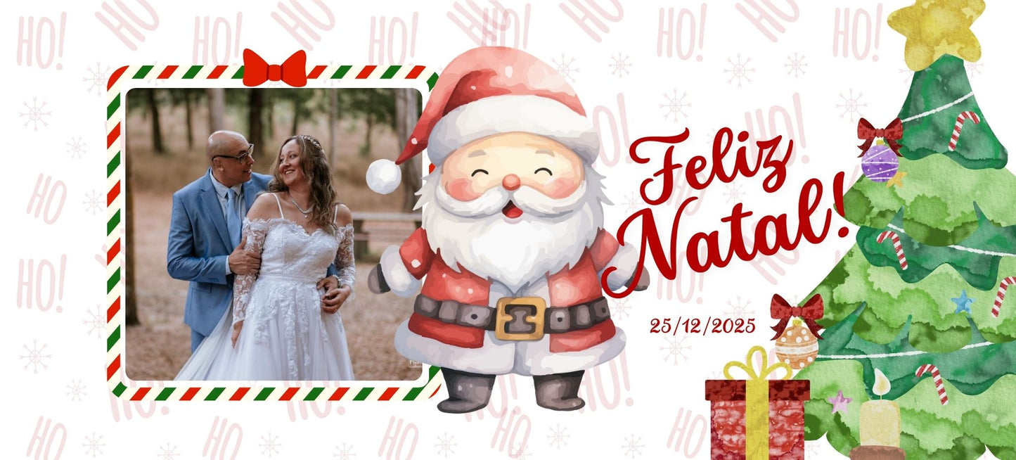 🎅 Caneca “Feliz Natal” – Personalize com sua foto e leve o espírito natalino para sua casa! 🎄