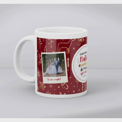 🎄 Caneca “Nosso Primeiro Natal Casados” – Edição Especial Personalizada 💑